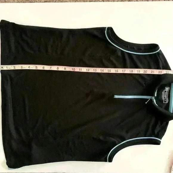 Bermuda Sands Women's Sleeveless Zip Front Collared Performance Top Size Large - Picture 7 of 7